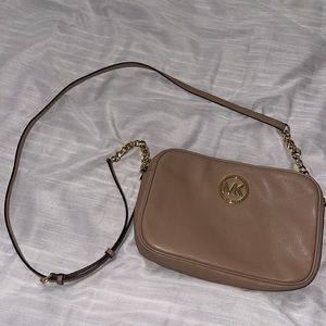 nude/pink MK crossbody